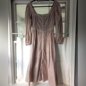 Christy Dawn Zella Floral Long Sleeve Dress Medium